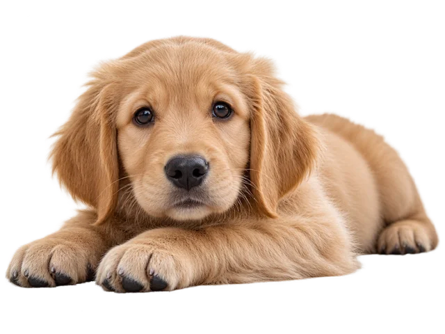 Chiot golden retriever (illustration)